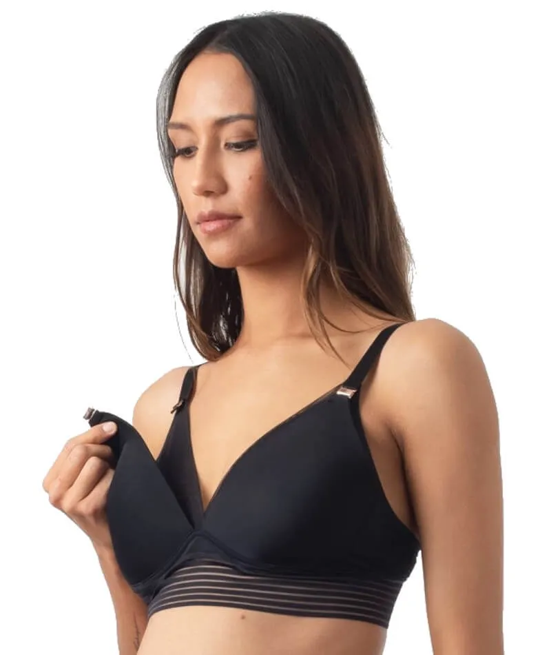 Hotmilk Ambition Triangle Wire-Free Bra - Black