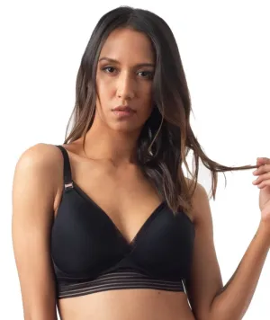 Hotmilk Ambition Triangle Wire-Free Bra - Black