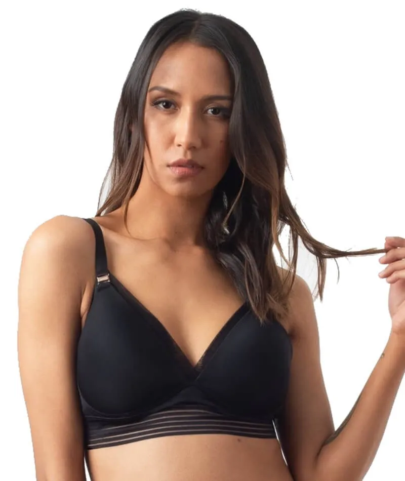 Hotmilk Ambition Triangle Wire-Free Bra - Black