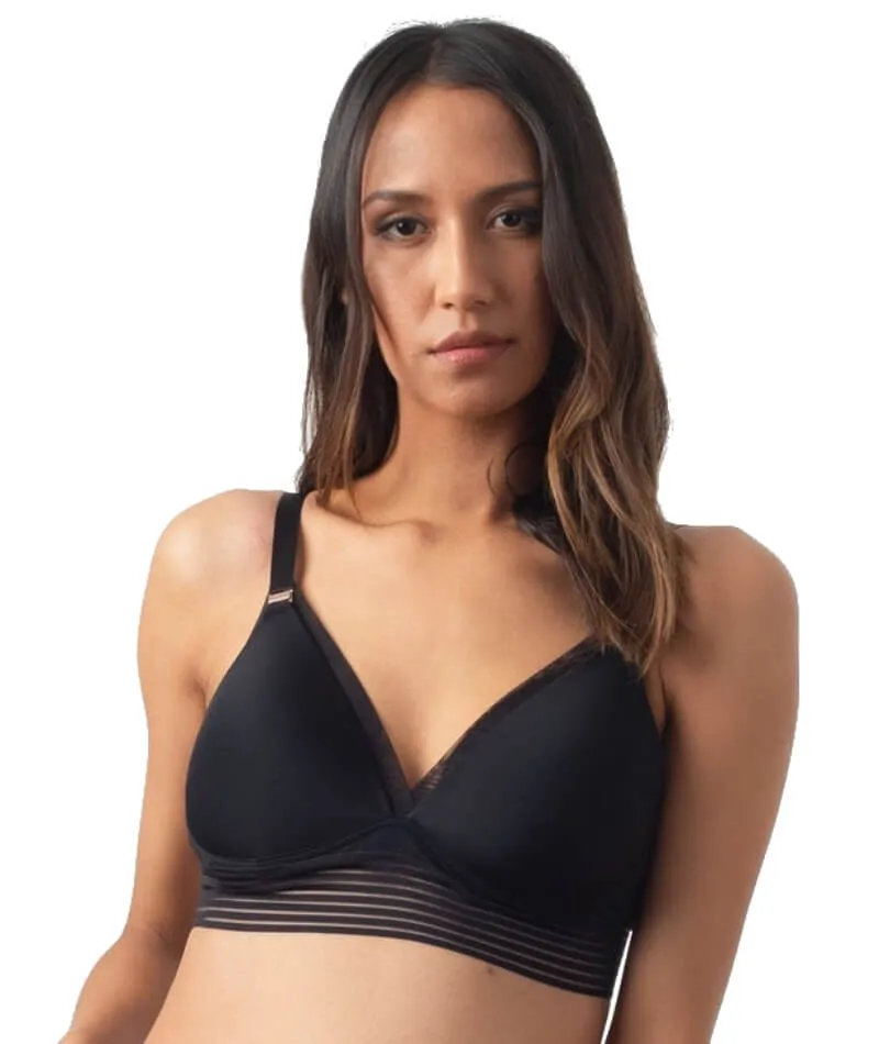 Hotmilk Ambition Triangle Wire-Free Bra - Black