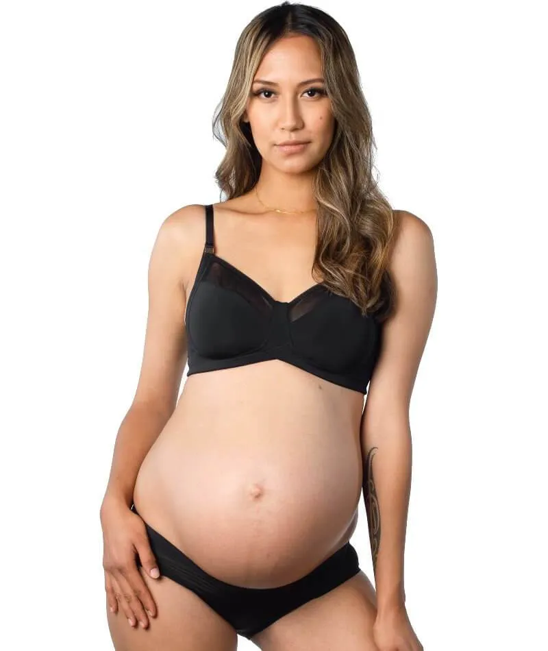 Hotmilk Lunar Eclipse Nursing Wire-Free Bra - Black