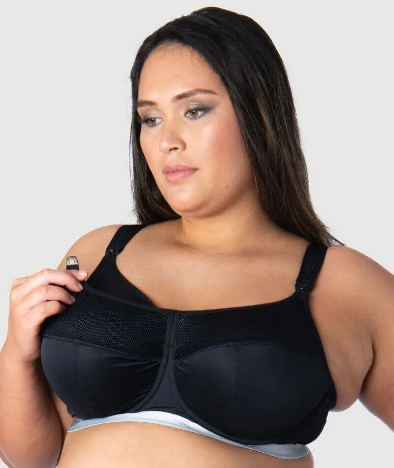 Hotmilk Reactivate Sports Nursing Bra - Black