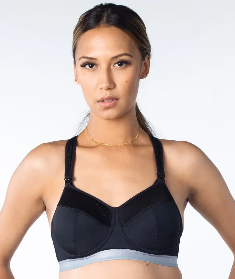 Hotmilk Reactivate Sports Nursing Bra - Black