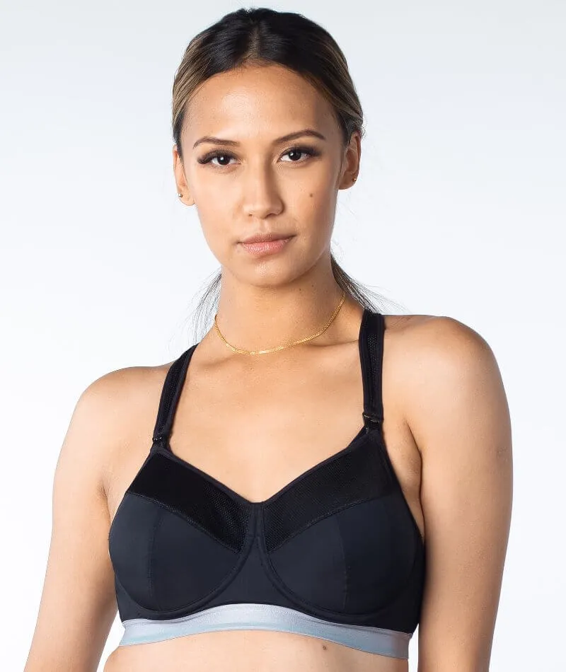 Hotmilk Reactivate Sports Nursing Bra - Black