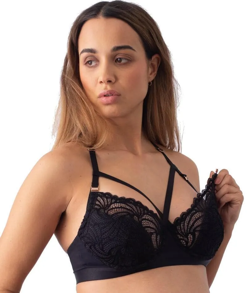 hotmilk Warrior Balconette Bra - Black