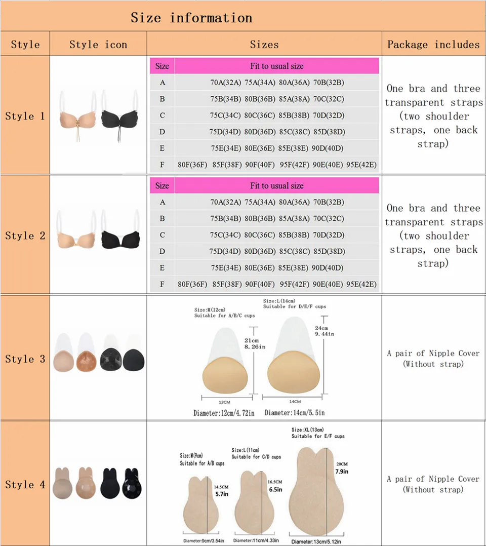 Invisible Bra Push Up Silicone Bra for Wedding Sticky Bra Reusable with Transparent Straps Backless Bralette Lingerie Top Plus