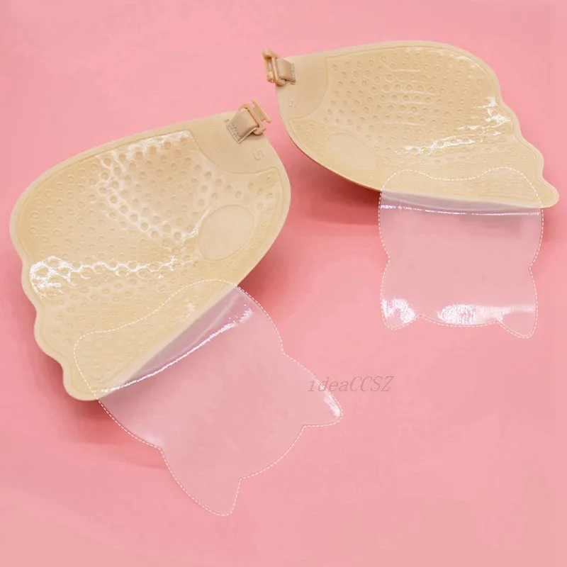 Invisible Bra Push Up Silicone Bra for Wedding Sticky Bra Reusable with Transparent Straps Backless Bralette Lingerie Top Plus