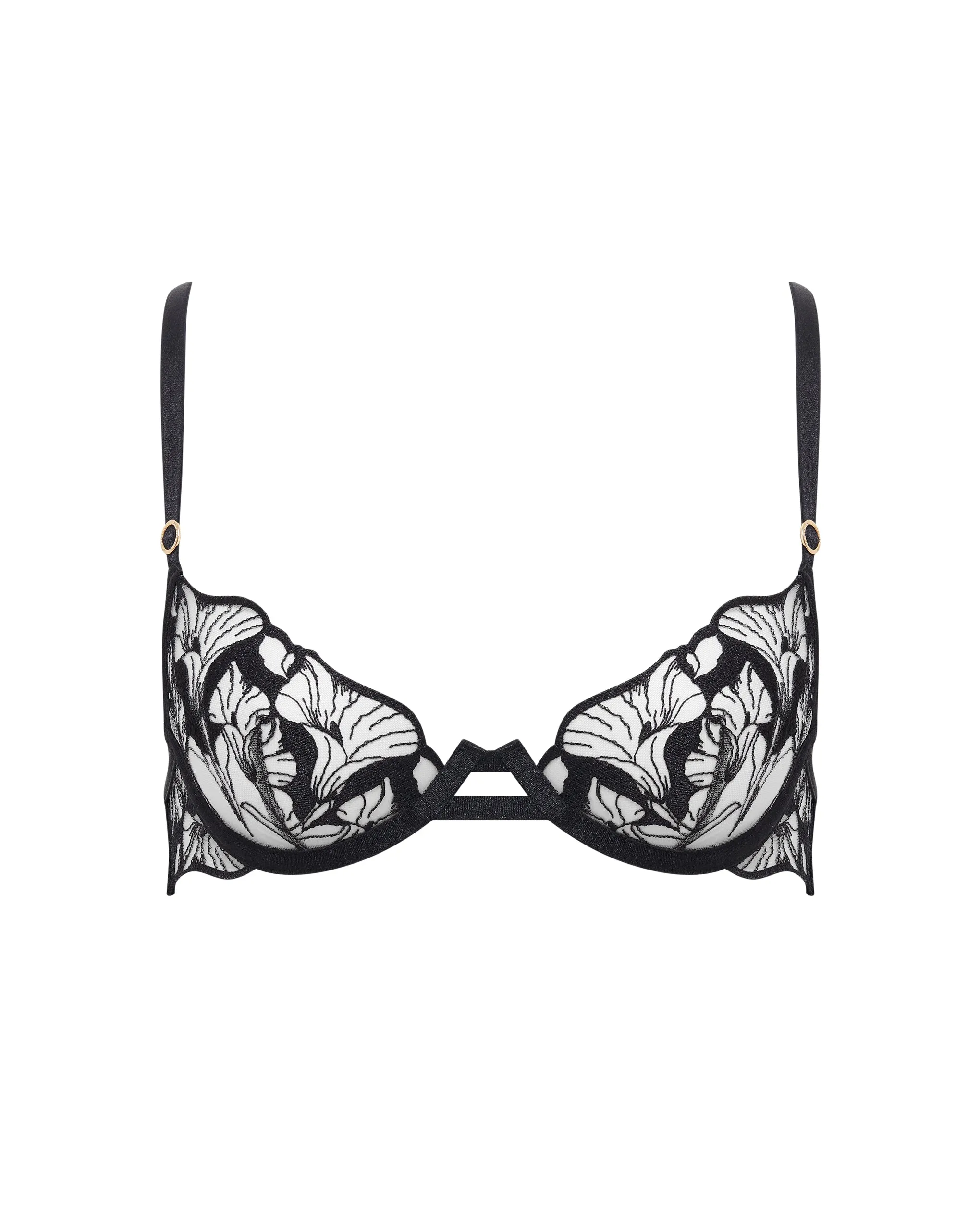 Kalmia Wired Bra Black/Sheer