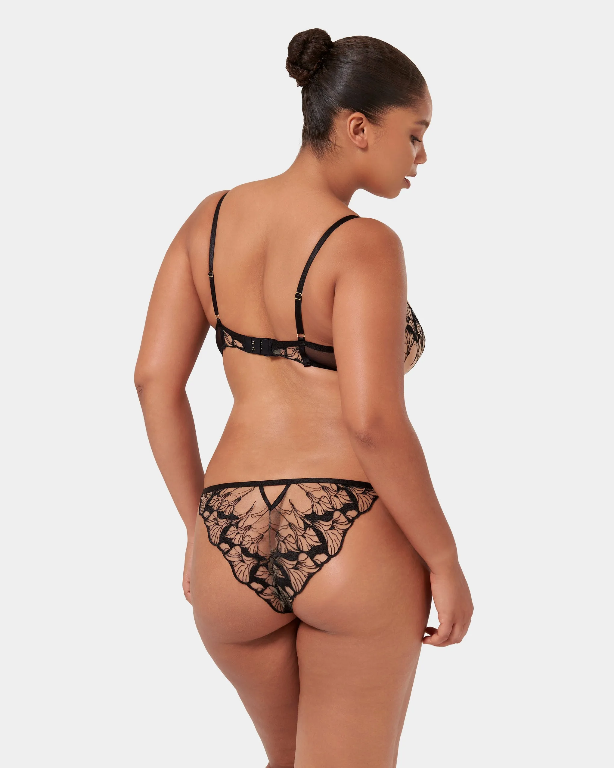 Kalmia Wired Bra Black/Sheer