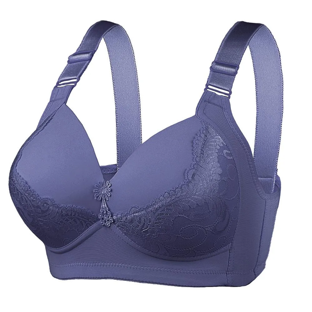 Large Size Big Cup Bra Without Rim Adjustment Sexy Breasts Women's Underwear