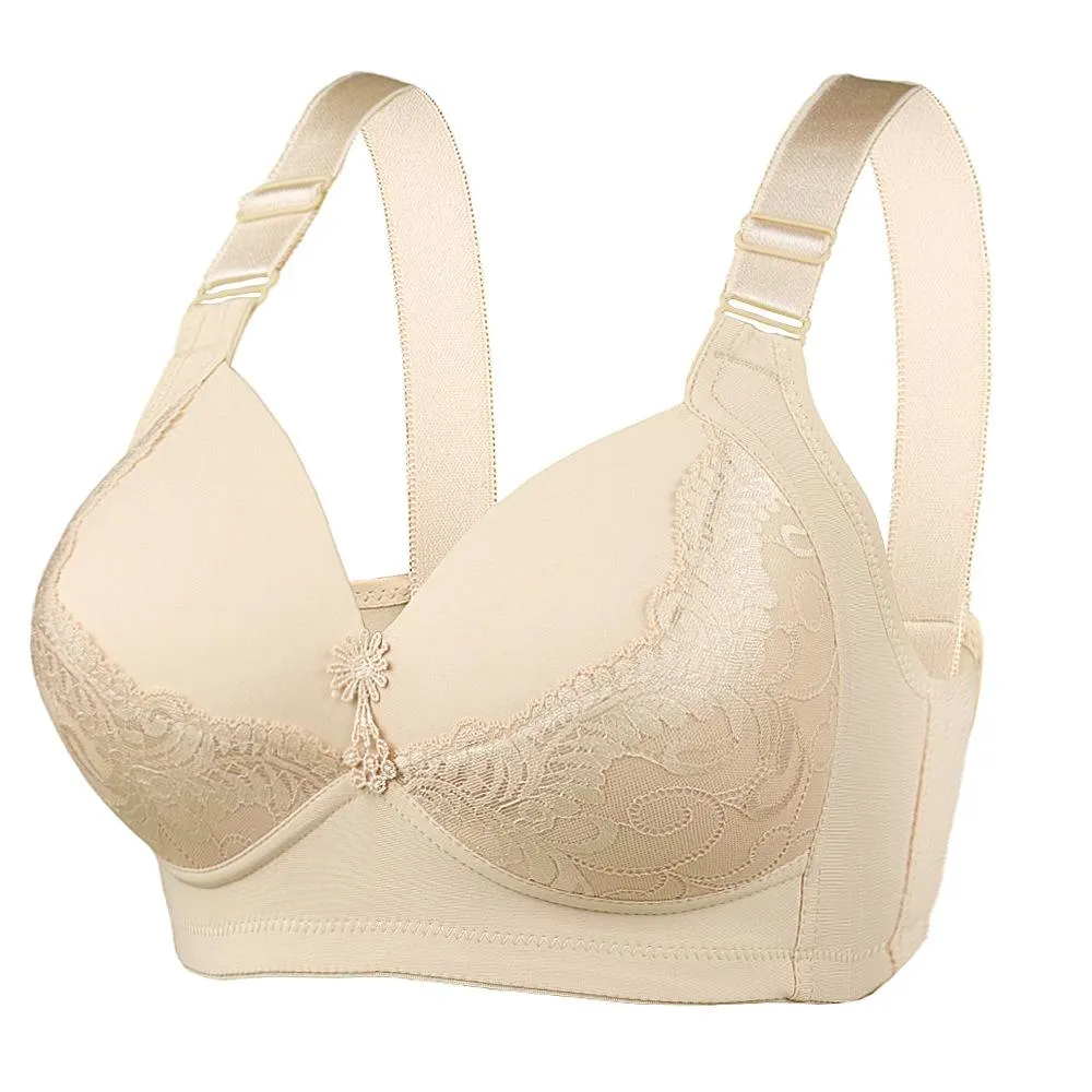 Large Size Big Cup Bra Without Rim Adjustment Sexy Breasts Women's Underwear