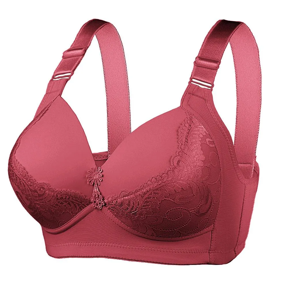 Large Size Big Cup Bra Without Rim Adjustment Sexy Breasts Women's Underwear