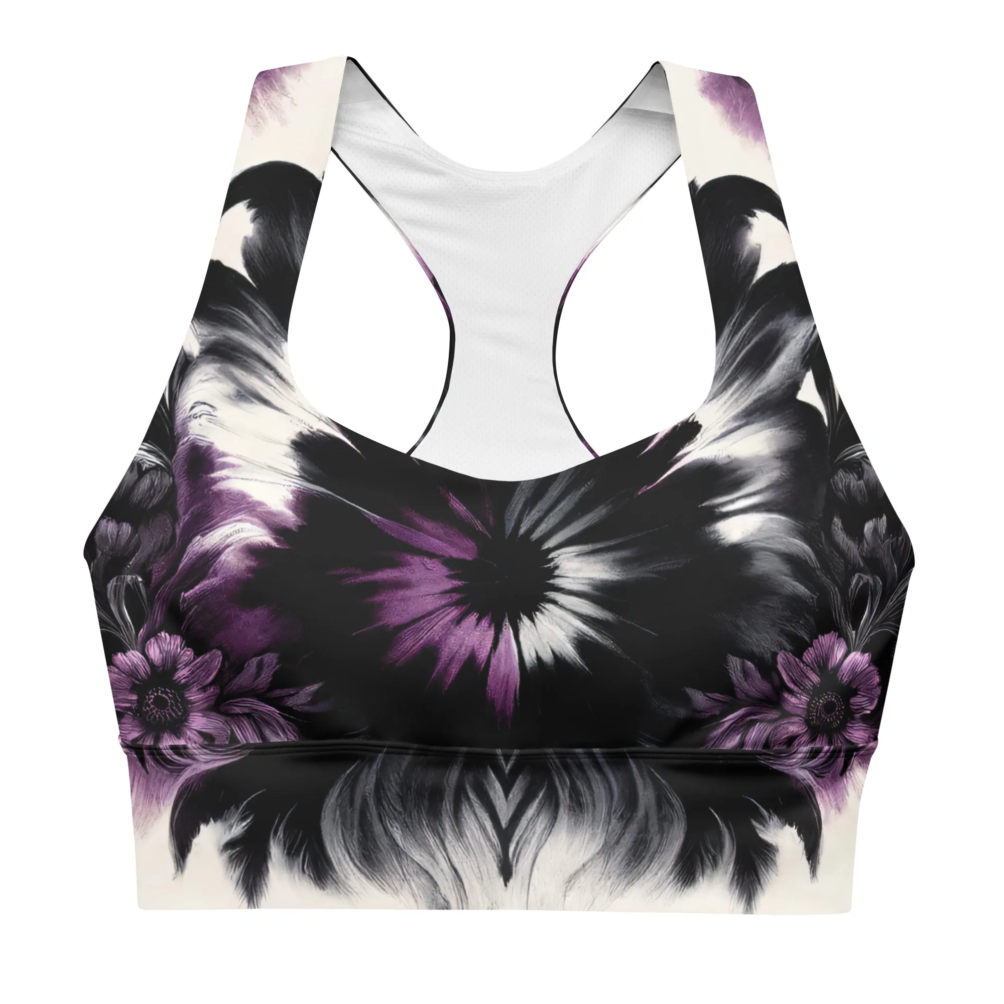 Longline Sports Bra Nightshade Pulse