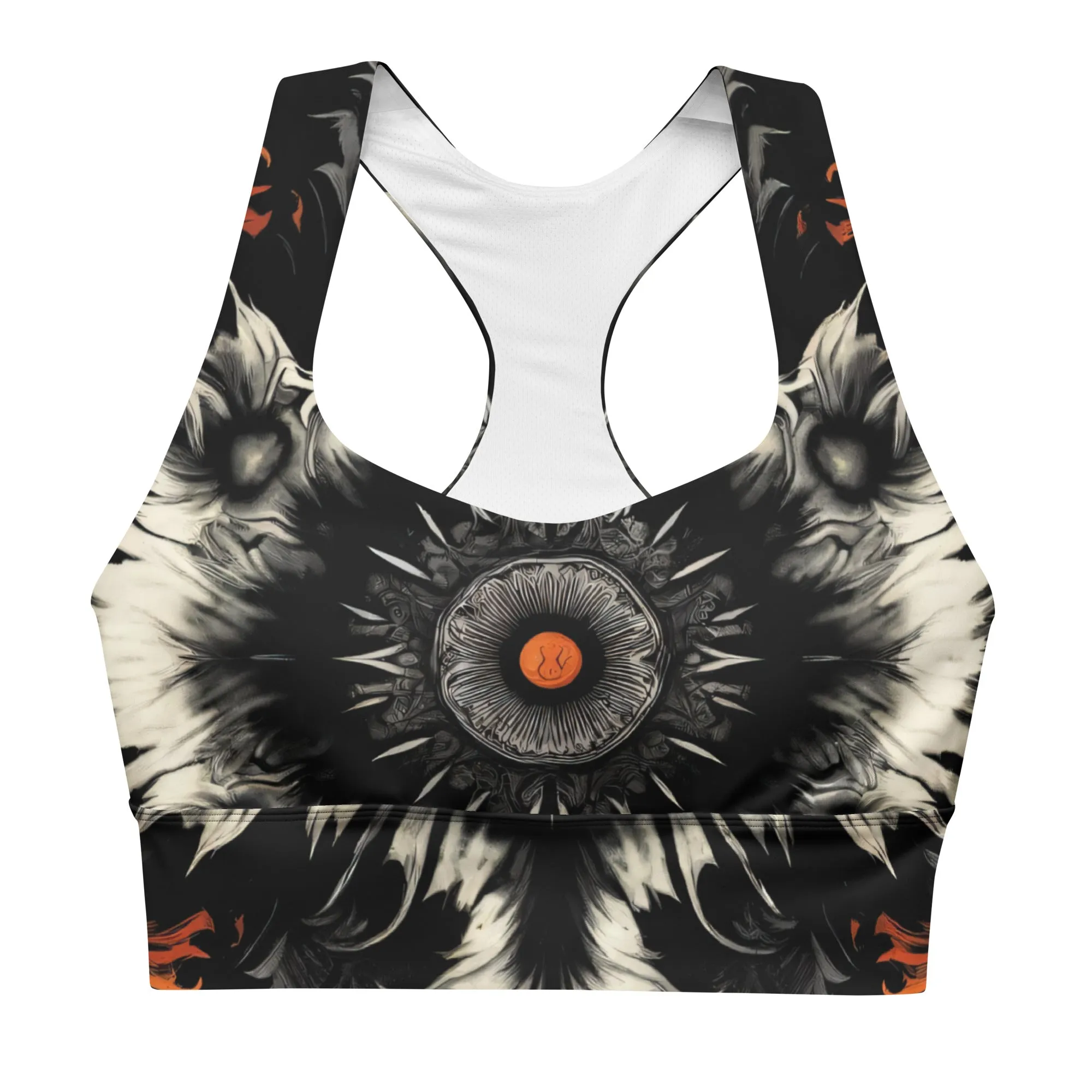 Longline Sports Bra Pumpkin Patch