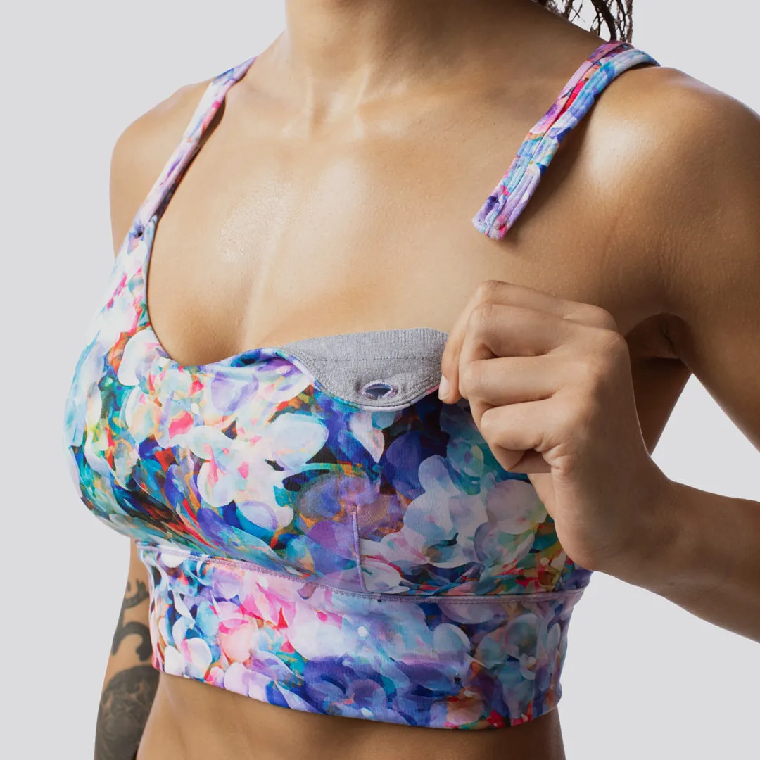 Milk and Muscles Nursing Sports Bra (Floral Refresh)