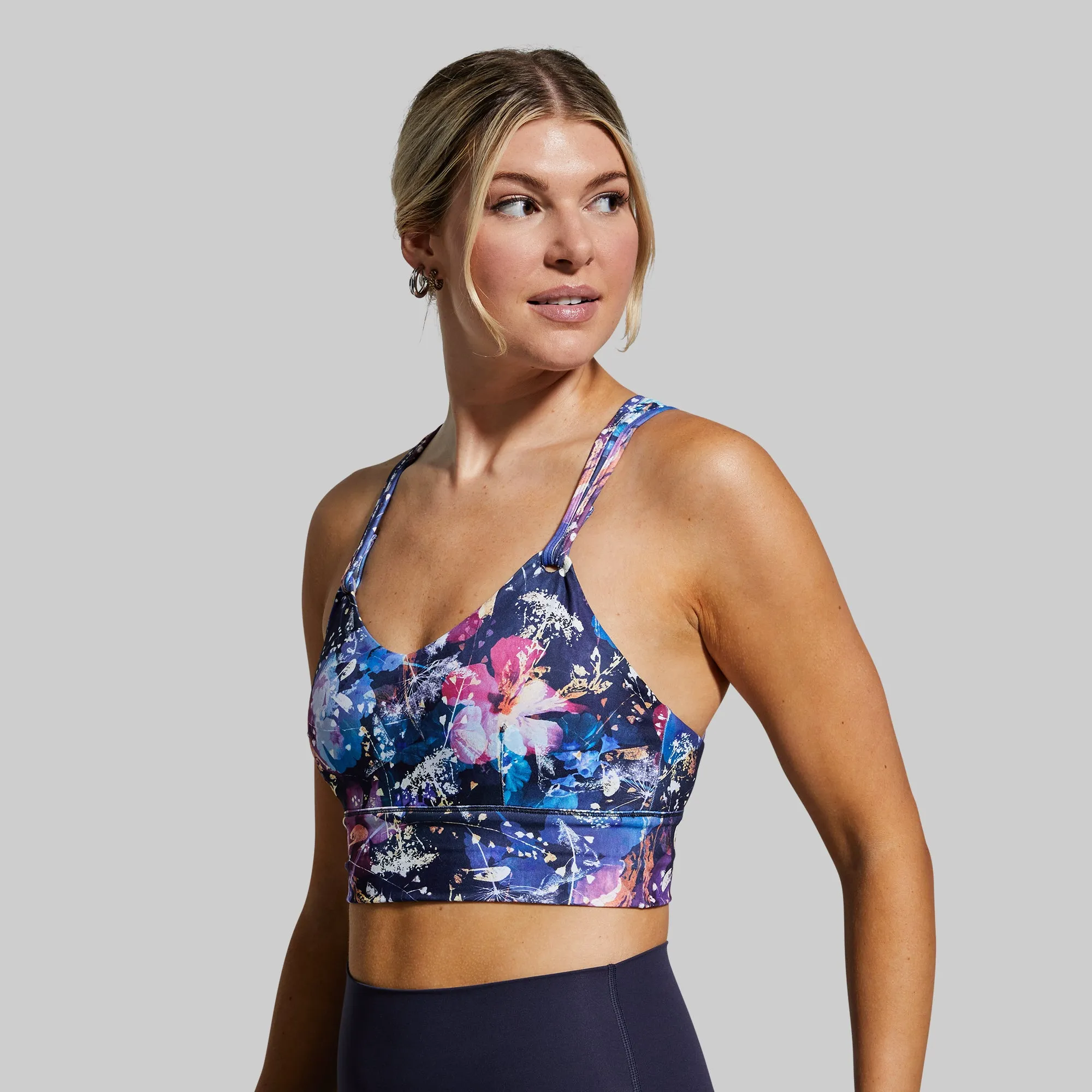 Milk and Muscles Nursing Sports Bra (Garden Galaxy)