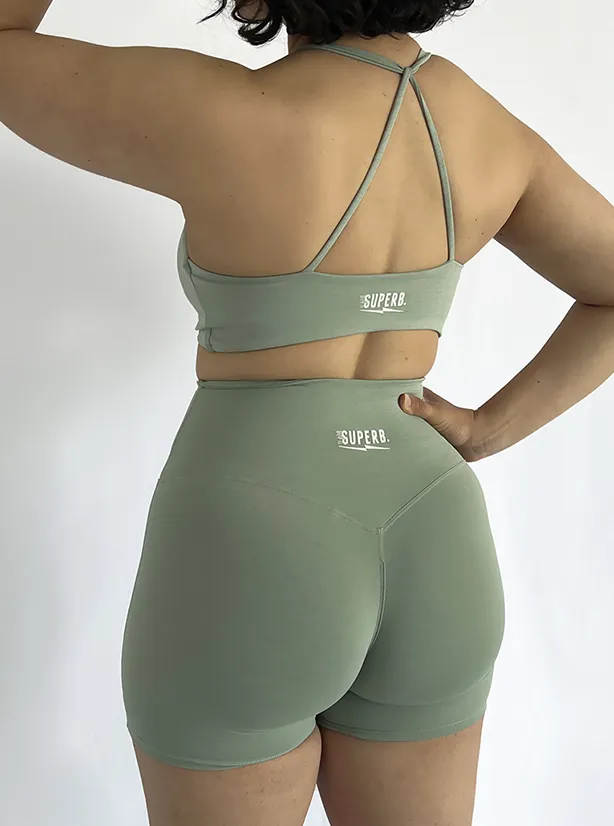 Mint Green Twist Top Sports Bralette