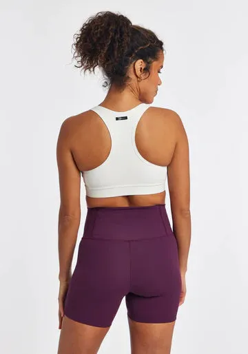 Oiselle | Double Breasted Bra | Women's | White