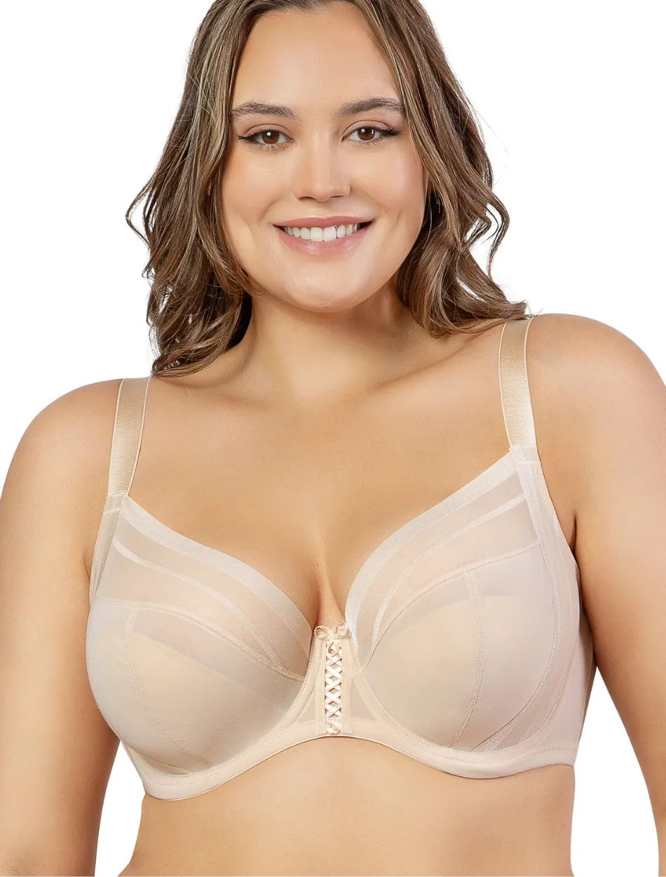 Parfait Shea Plunge Bra Underwired Unlined Bra, Bare | Beige Parfait Plunge Bra