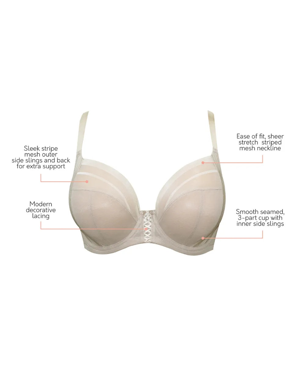 Parfait Shea Plunge Bra Underwired Unlined Bra, Bare | Beige Parfait Plunge Bra