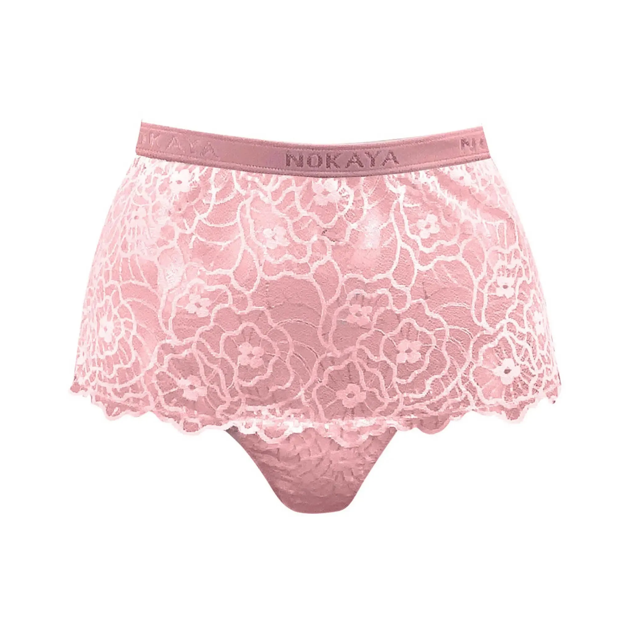 Pink Born in Ukraine High Waist Lace Briefs