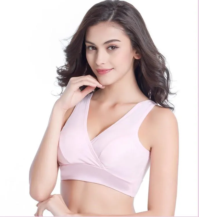 Pink Maternity Nursing Sleep Bra