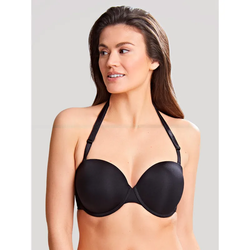 Porcelain Elan Strapless Bra Black - Panache