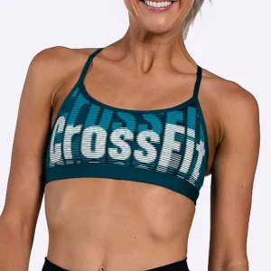 Reebok - Women's CrossFit Medium-Impact Skinny Bra - HERITAGE TEAL