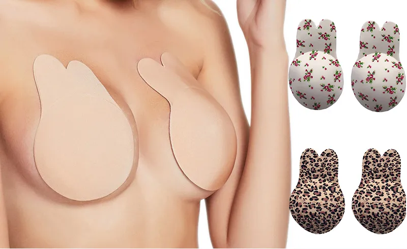 Self Adhesive Bra Push Up Silicone Invisible Strapless Nipple Covers