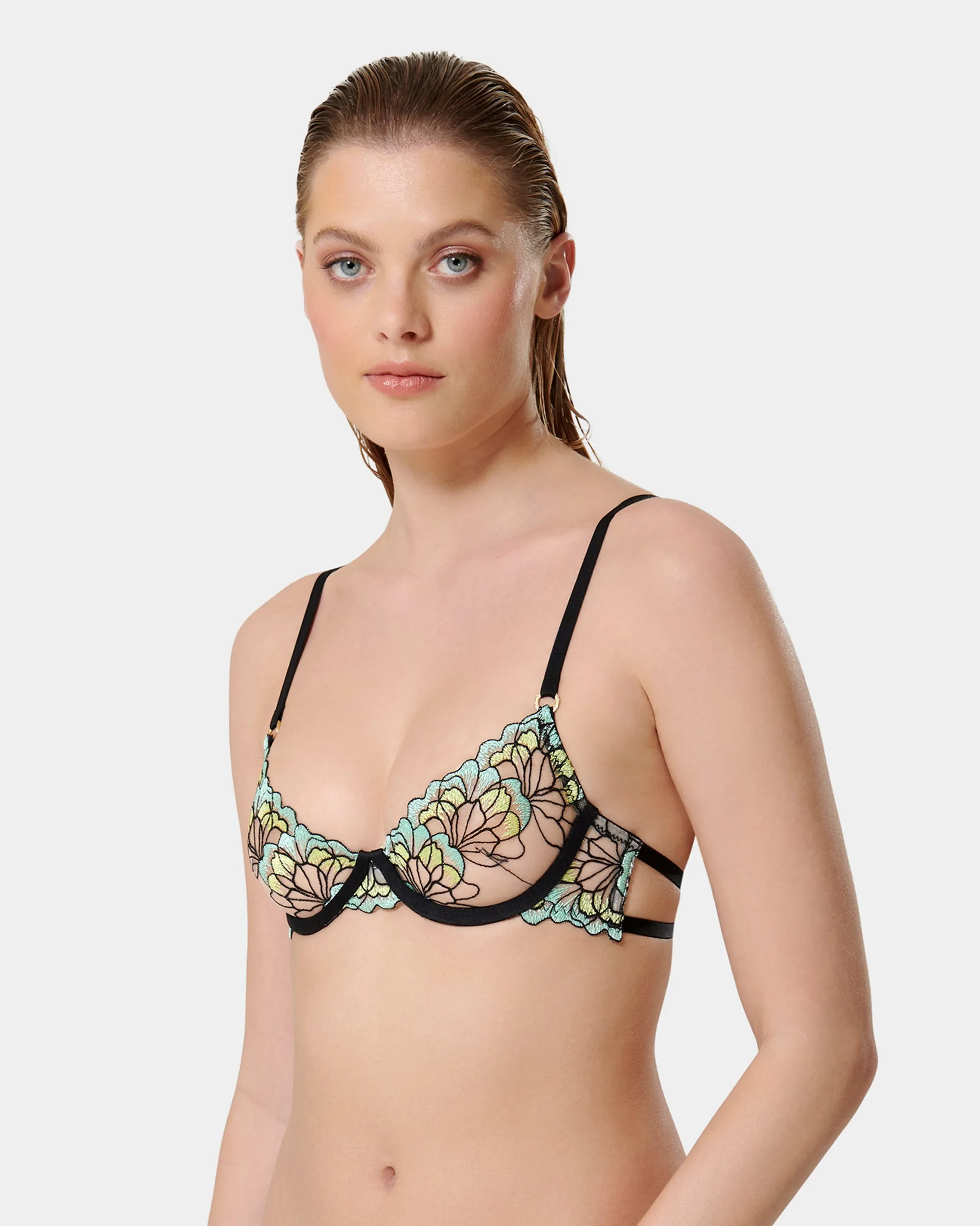 Serena Wired Bra Mint/Lemon/Black