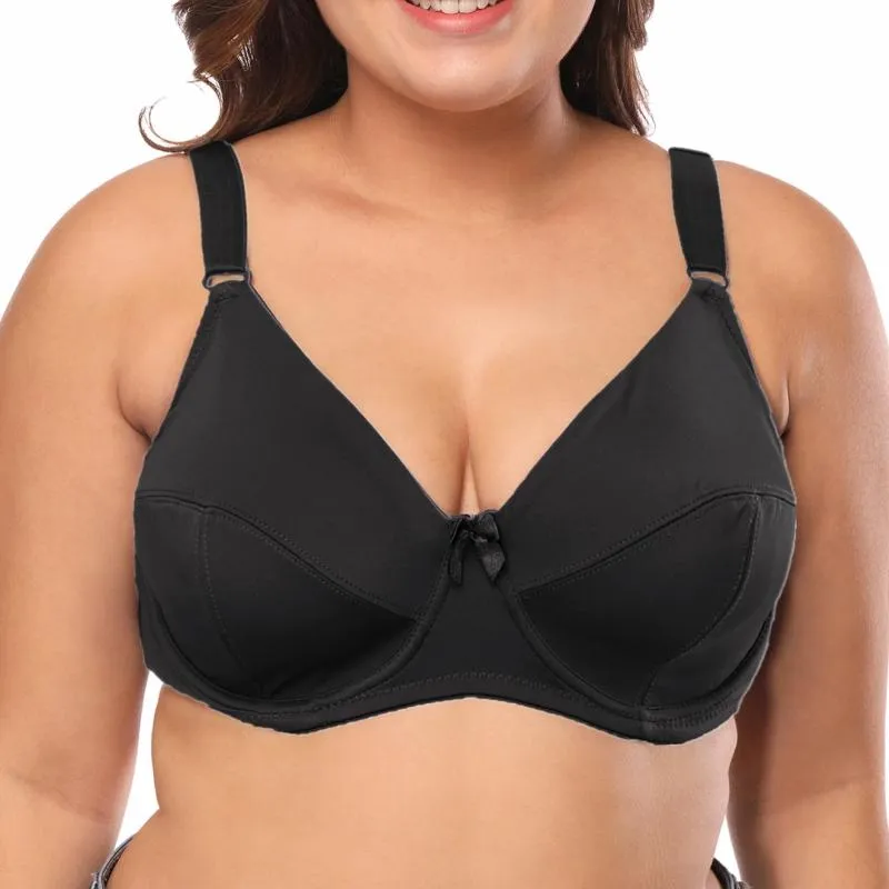 Sexy Women's Bra Unlined D Cup Lingerie Underwire Bras Plus Size Brassiere 36D-46DD