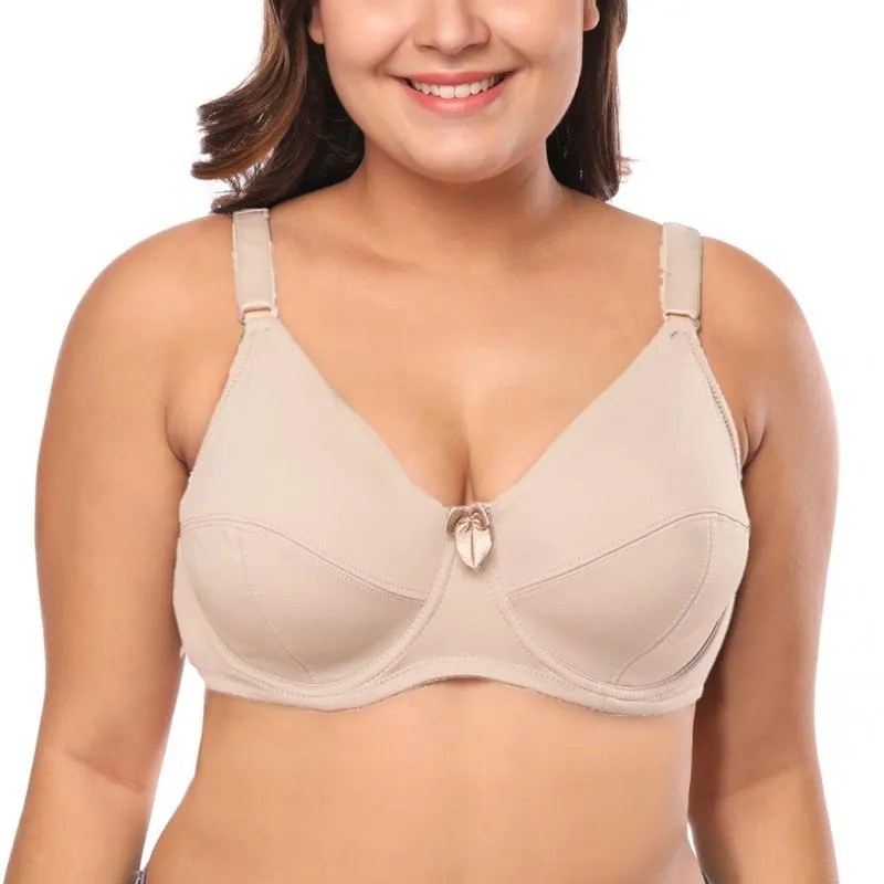 Sexy Women's Bra Unlined D Cup Lingerie Underwire Bras Plus Size Brassiere 36D-46DD