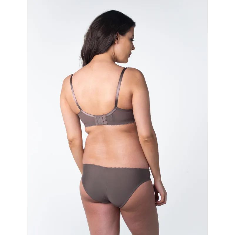 Stylish Brown Nursing Maternity Bra - Hotmilk