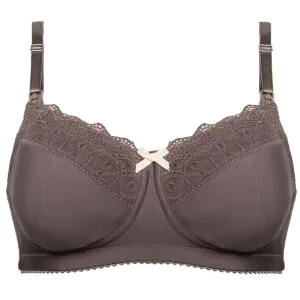 Stylish Brown Nursing Maternity Bra - Hotmilk