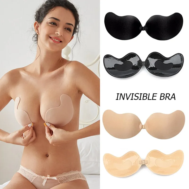 Silicone Chest Stickers Lift Up Bra Self Adhesive Bra Invisible Cover Bra Pad Sexy Strapless Breast Petals