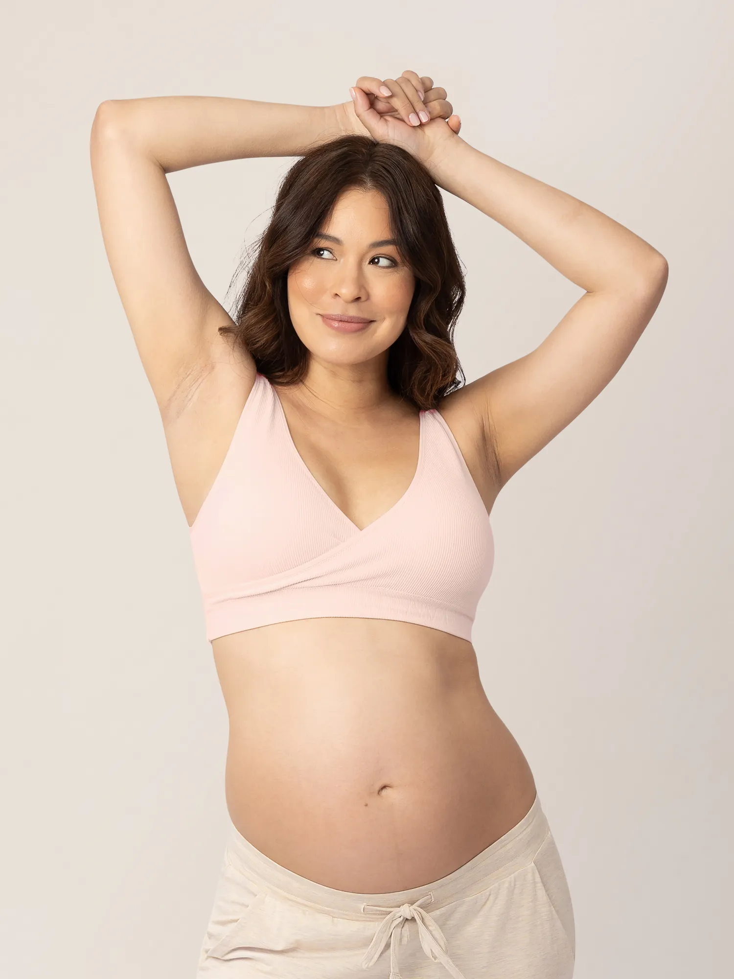 Sublime® Adjustable Crossover Nursing & Lounge Bra | Soft Pink