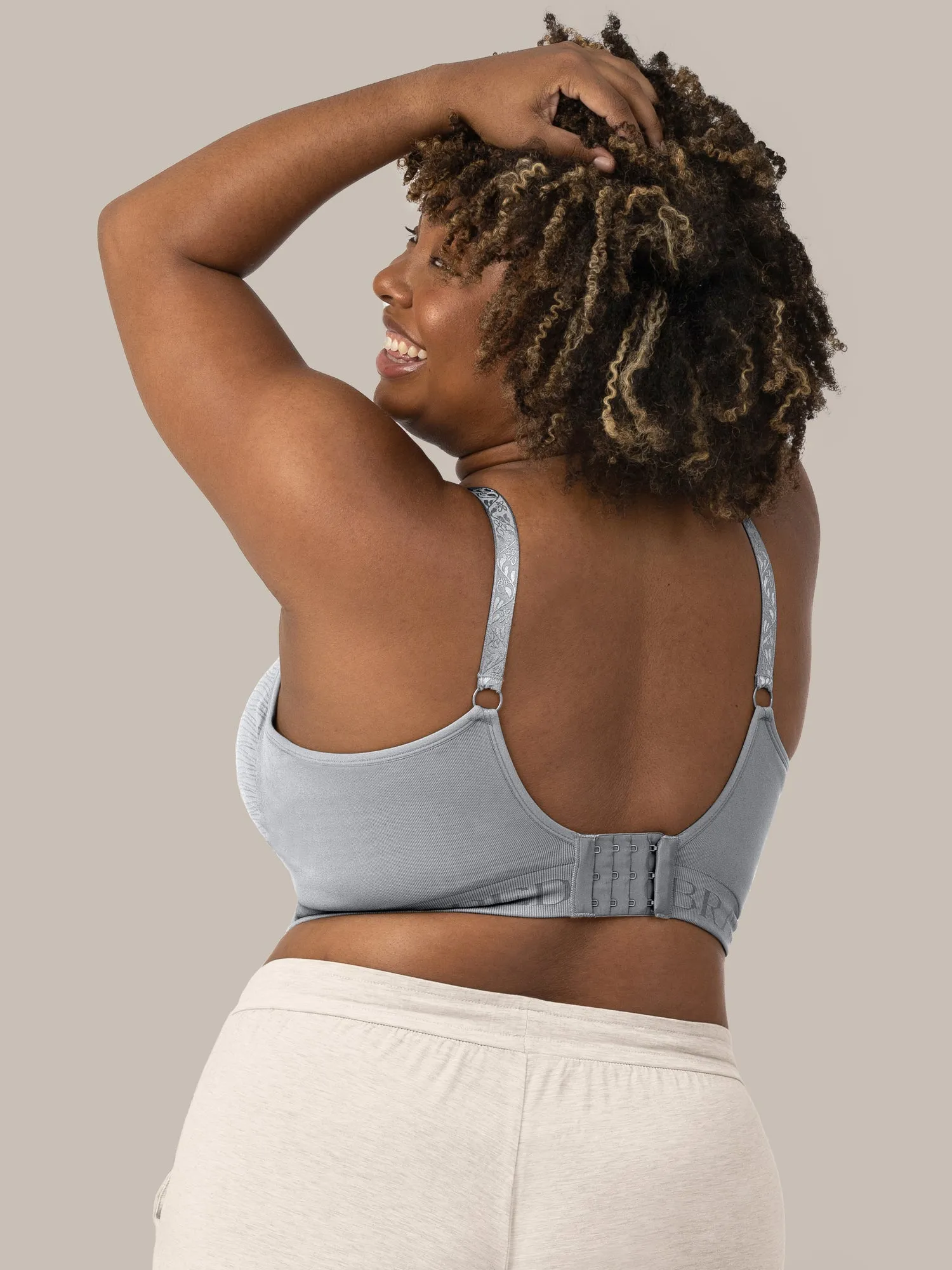 Sublime® Hands-Free Pumping & Nursing Bra | Grey