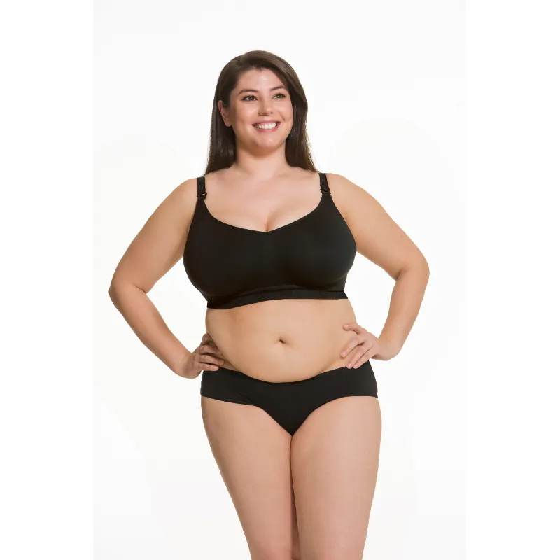 Sugar Candy Nursing Maternity Bralette Black - Cake