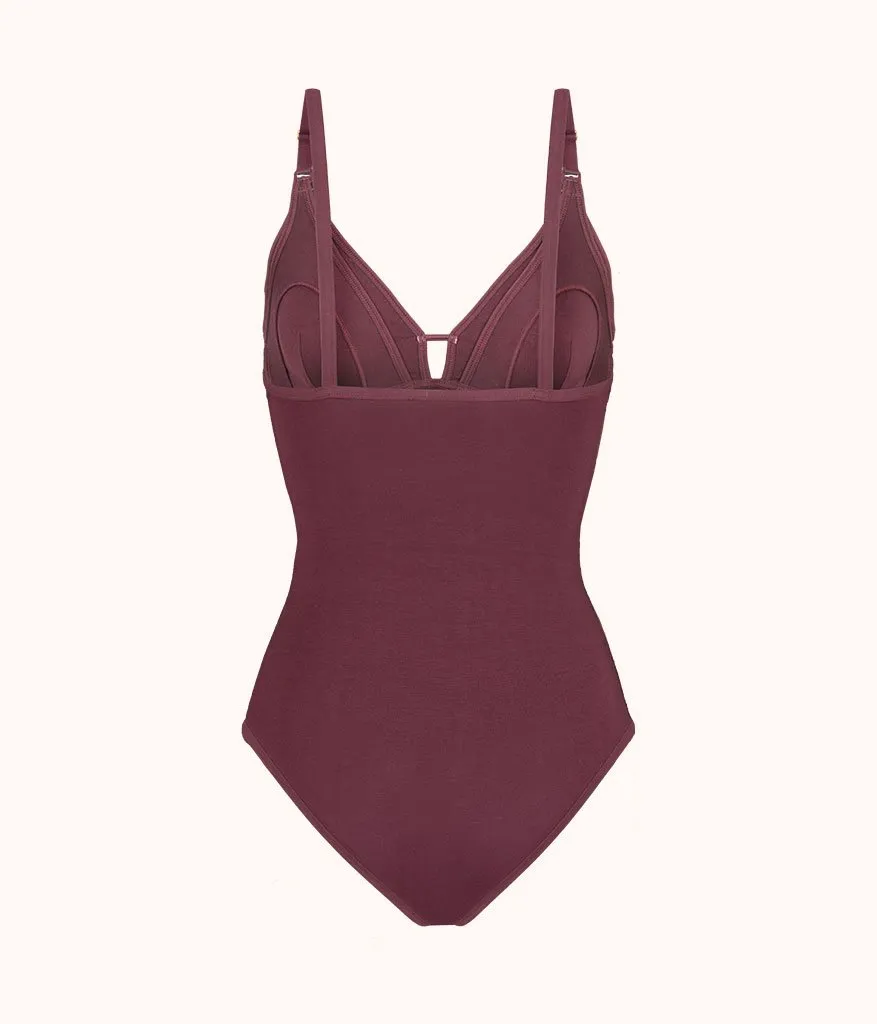 The All-Day Nursing Bodysuit: Plum