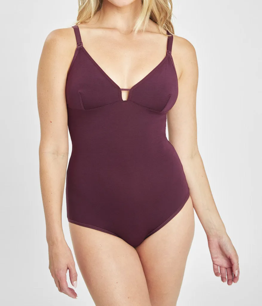 The All-Day Nursing Bodysuit: Plum