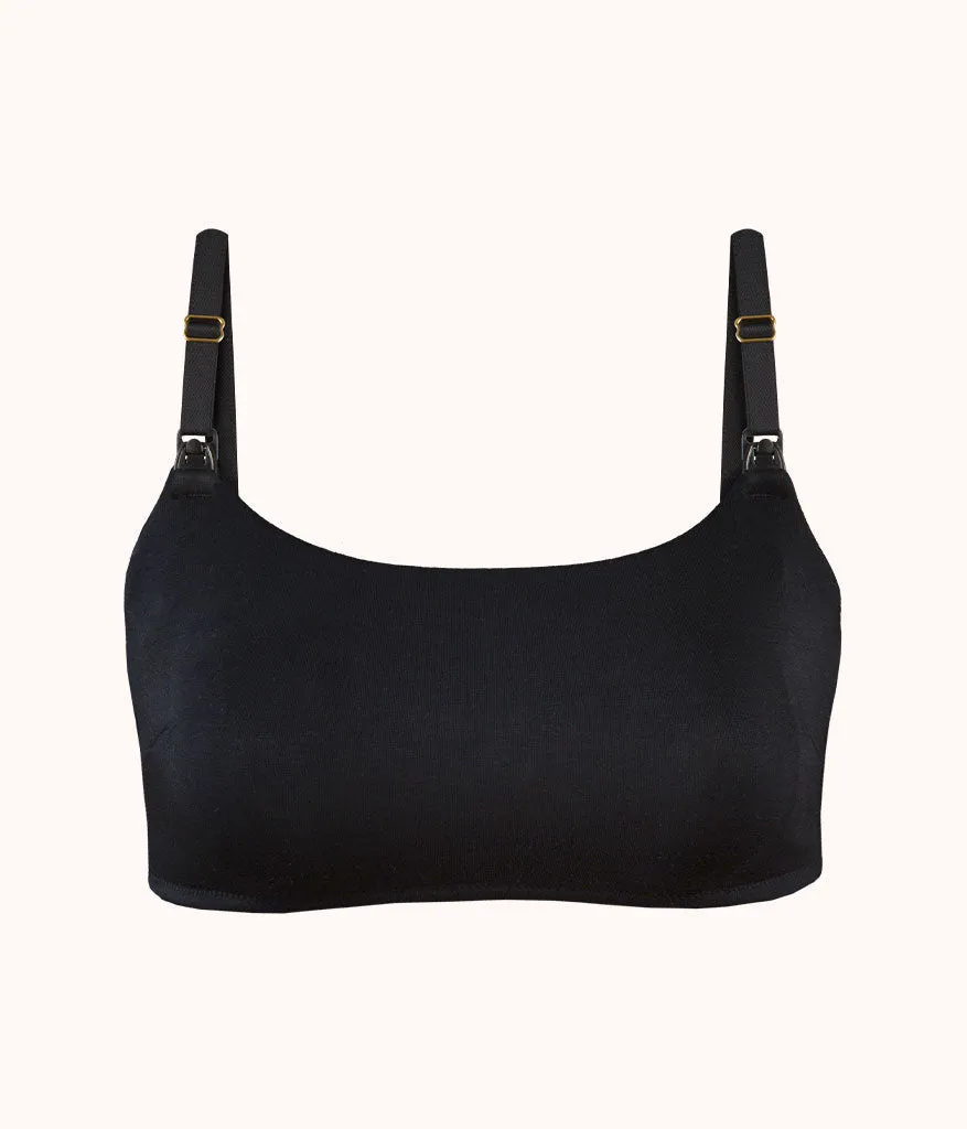 The All-Day Nursing Bralette: Jet Black