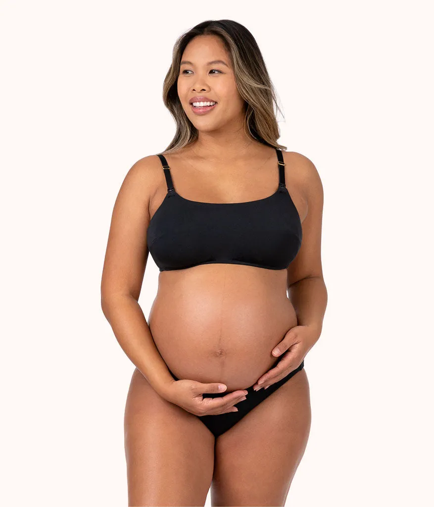 The All-Day Nursing Bralette: Jet Black