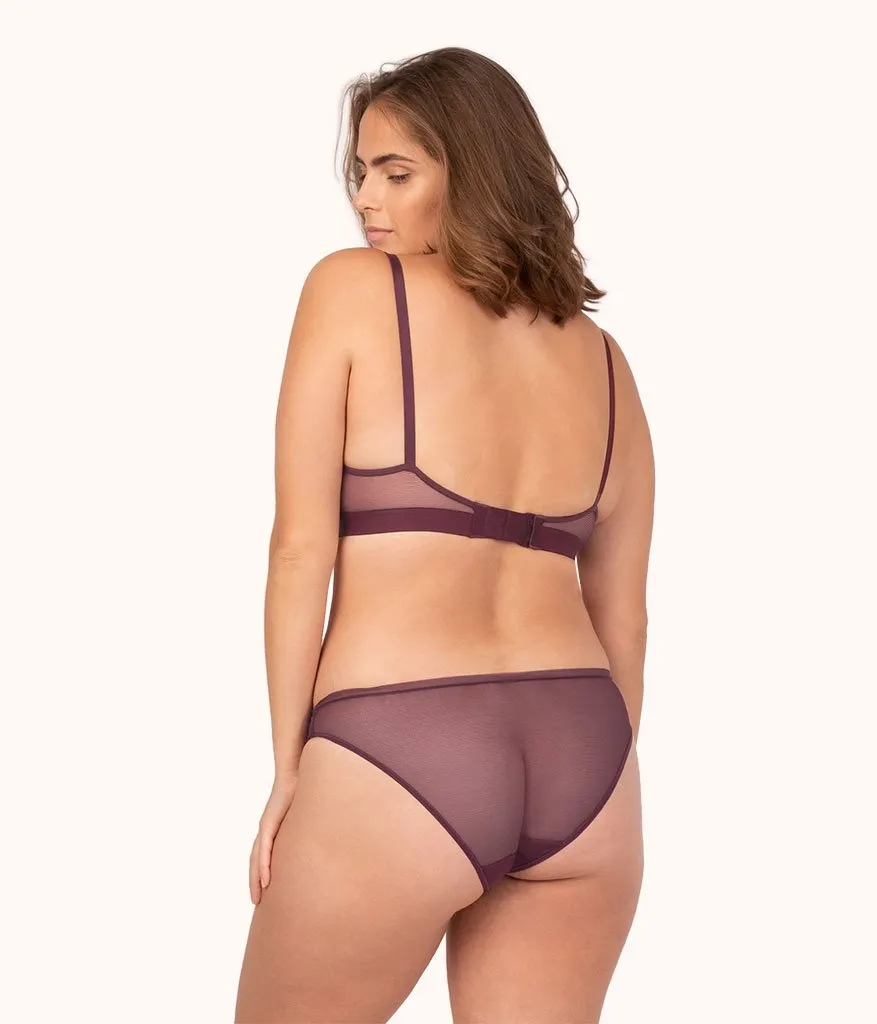 The Busty Nursing Bralette: Plum