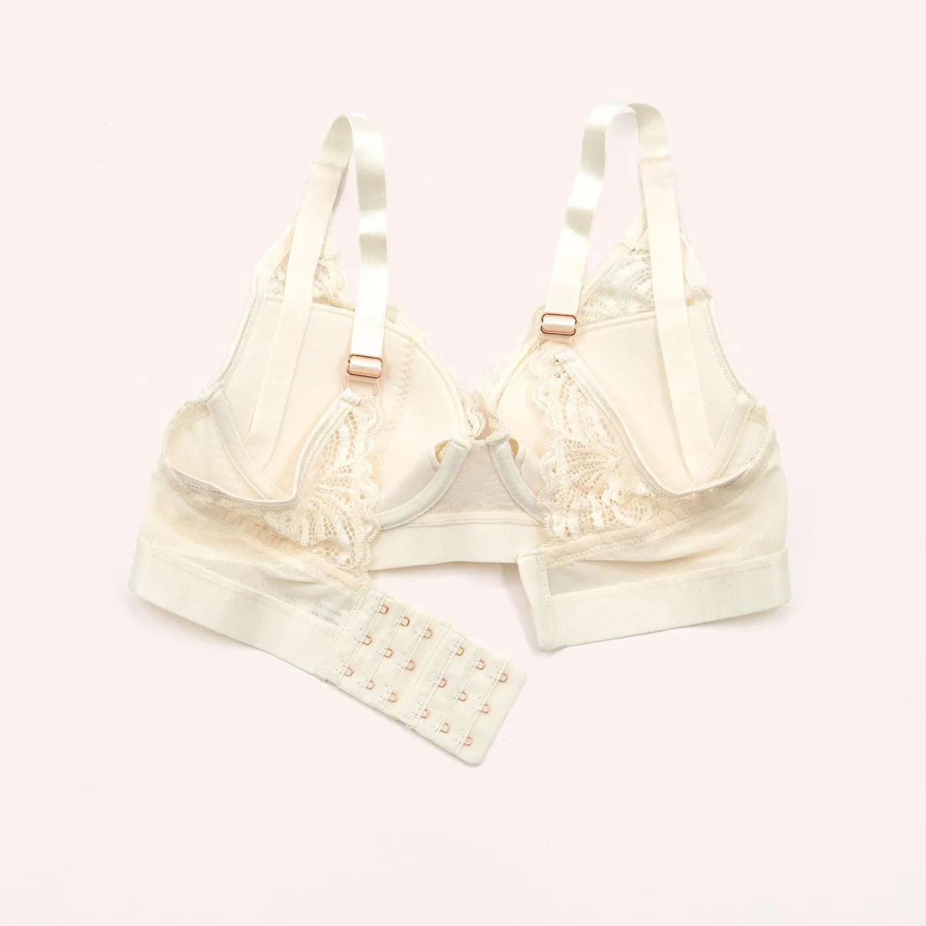 Warrior Plunge Contour Nursing Bra - Ivory