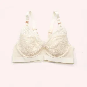 Warrior Plunge Contour Nursing Bra - Ivory