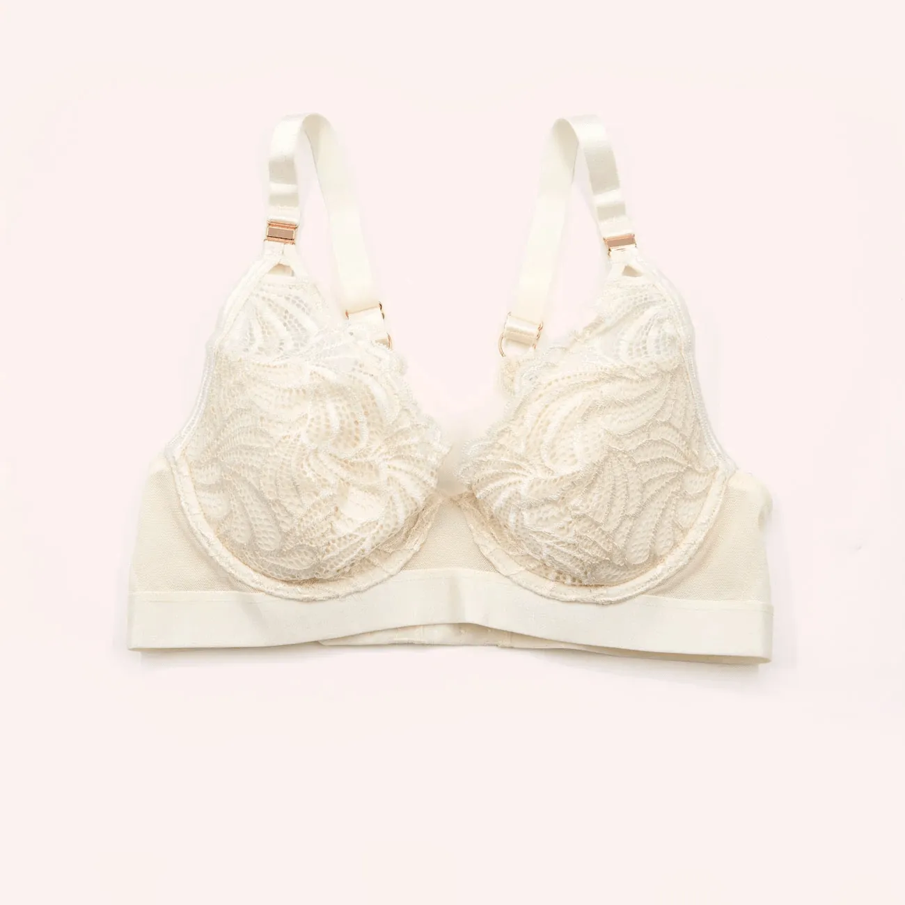 Warrior Plunge Contour Nursing Bra - Ivory