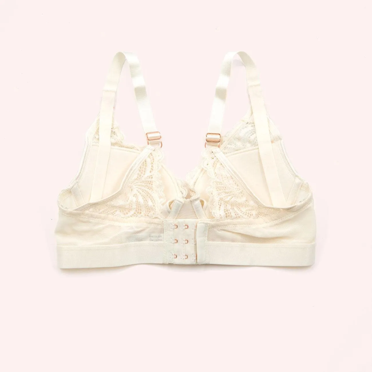 Warrior Plunge Contour Nursing Bra - Ivory