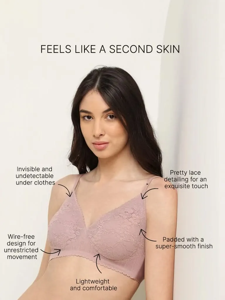 Wunderlove Brown Lace Invisible Bra